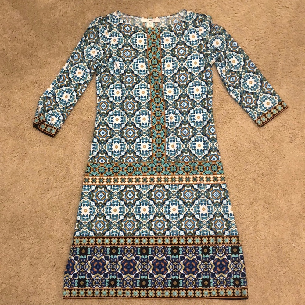 Wisp dress in a snazzy print